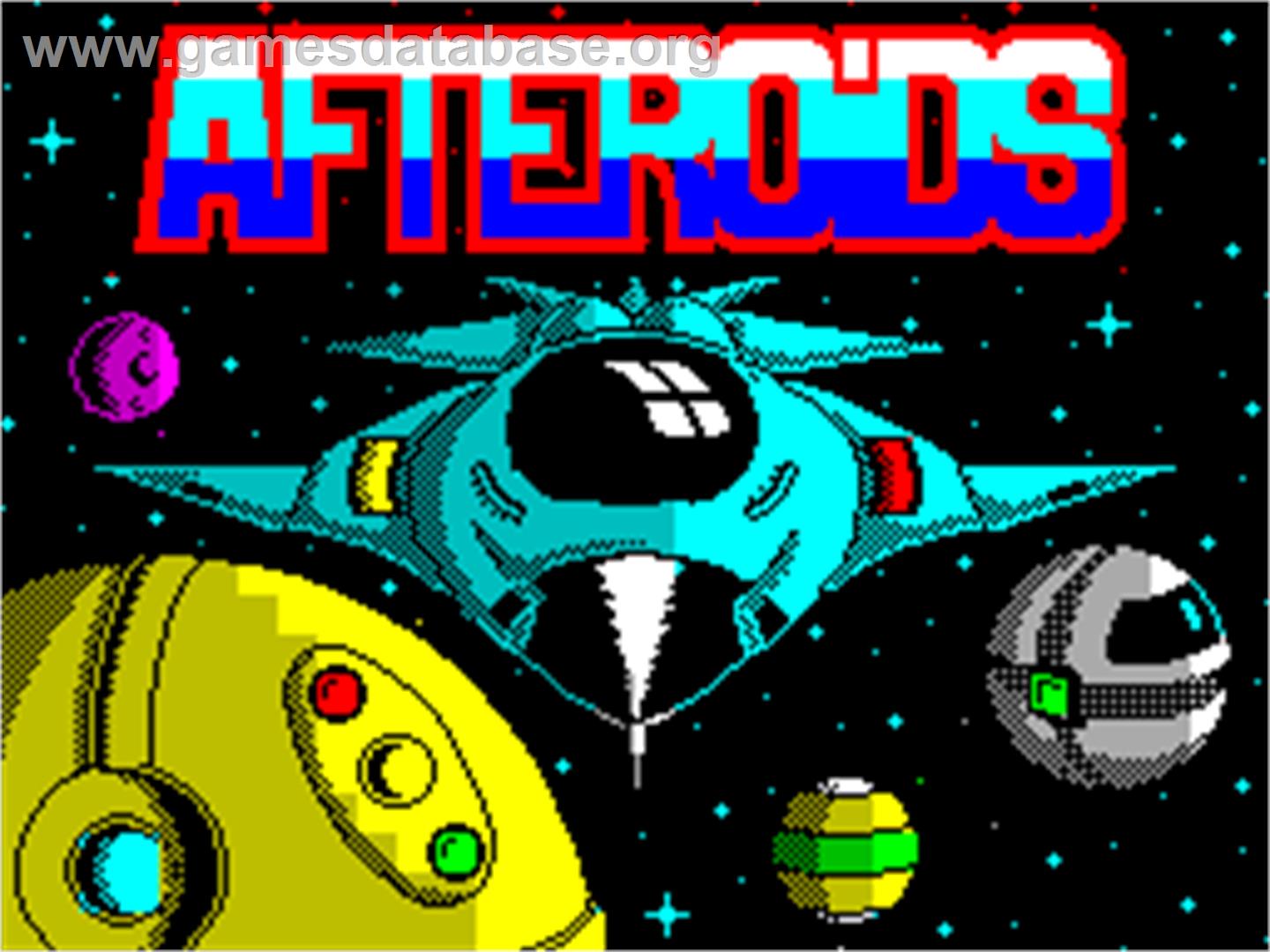 Afteroids - Sinclair ZX Spectrum - Artwork - Title Screen