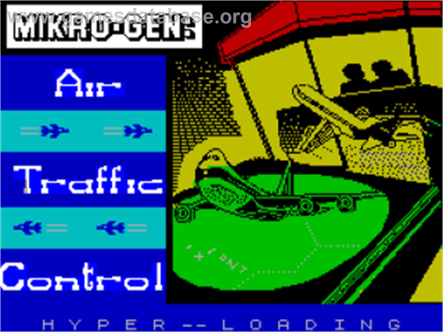 Air Traffic Control - Sinclair ZX Spectrum - Artwork - Title Screen