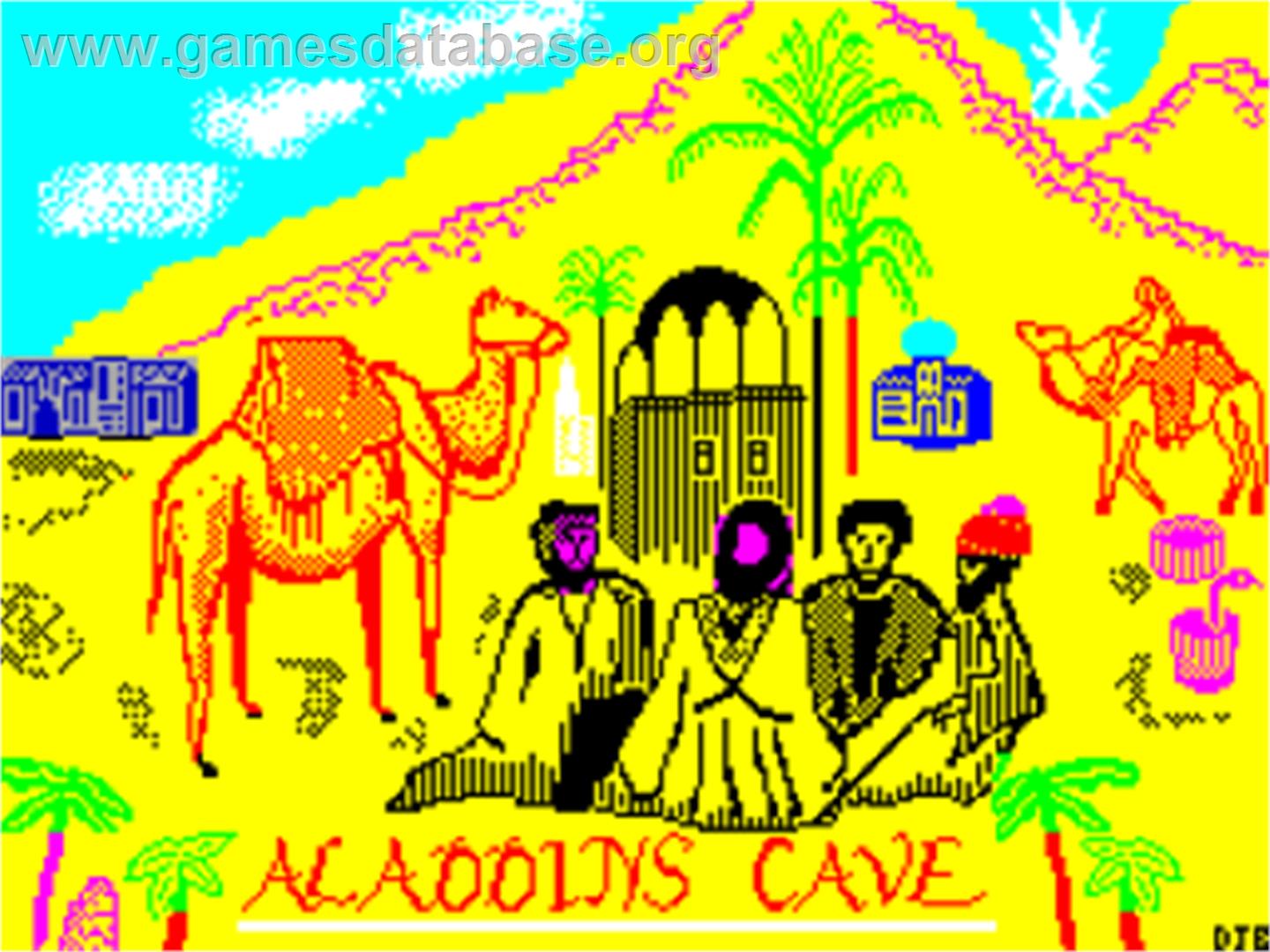 Aladdin's Cave - Sinclair ZX Spectrum - Artwork - Title Screen