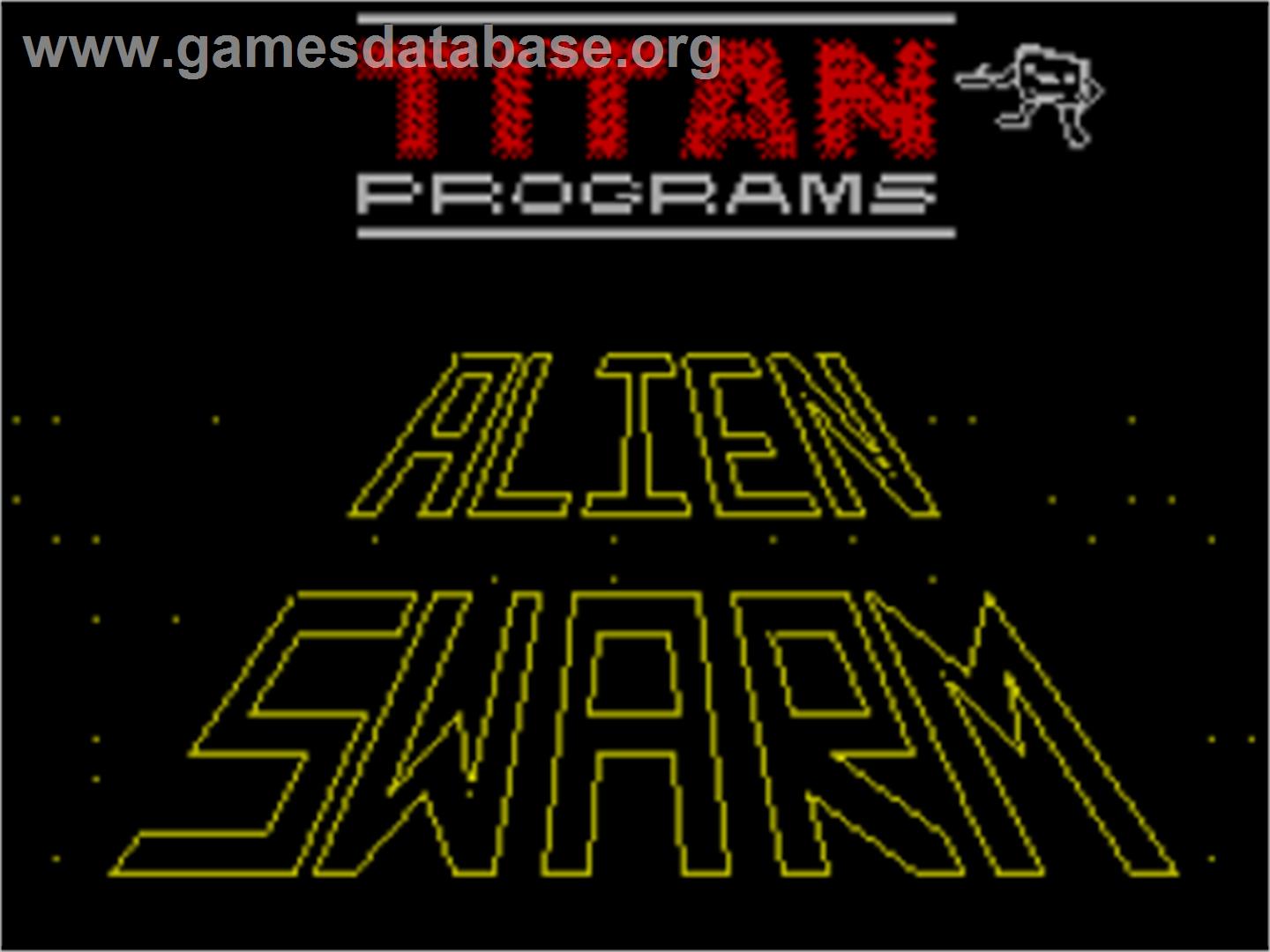 Alien Swarm - Sinclair ZX Spectrum - Artwork - Title Screen