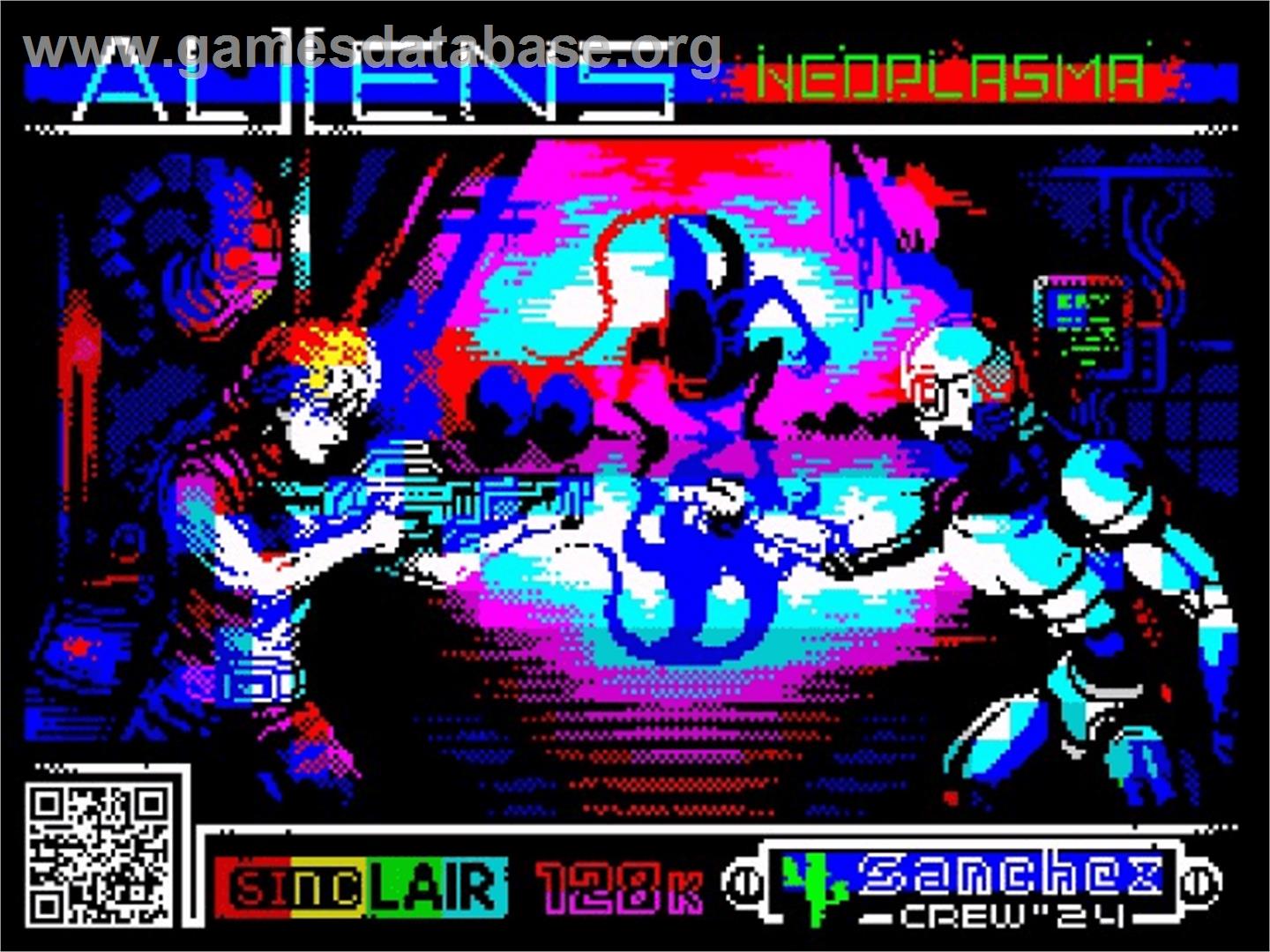 Aliens Neoplasma 2 - Sinclair ZX Spectrum - Artwork - Title Screen