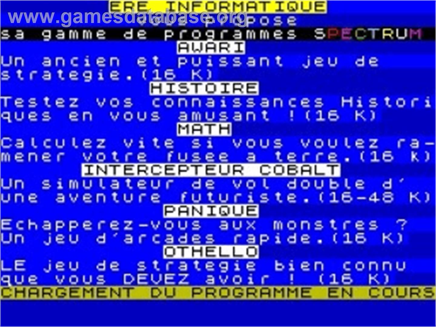 Androide (PixelSoftware) - Sinclair ZX Spectrum - Artwork - Title Screen
