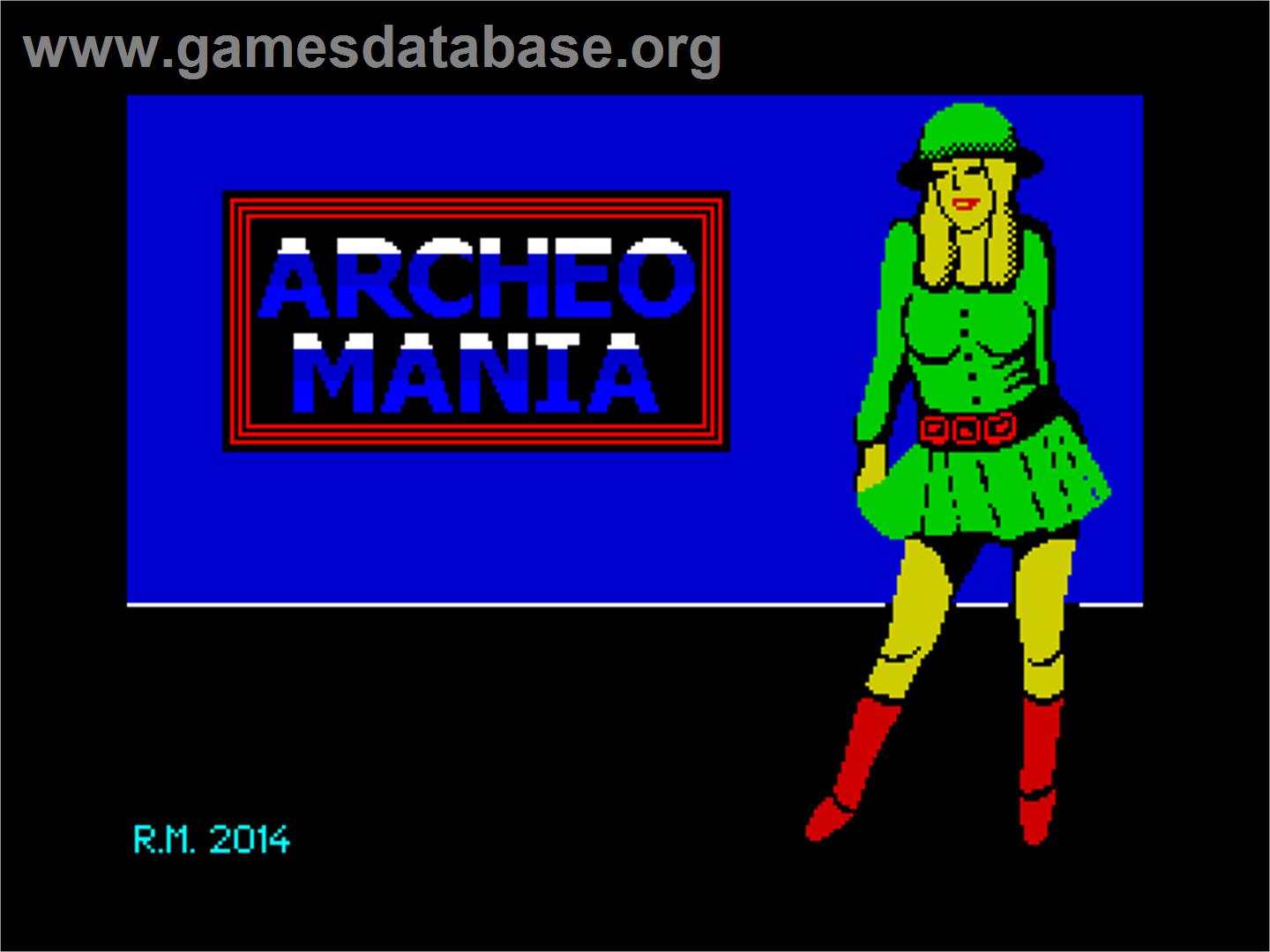 Archeomania - Sinclair ZX Spectrum - Artwork - Title Screen