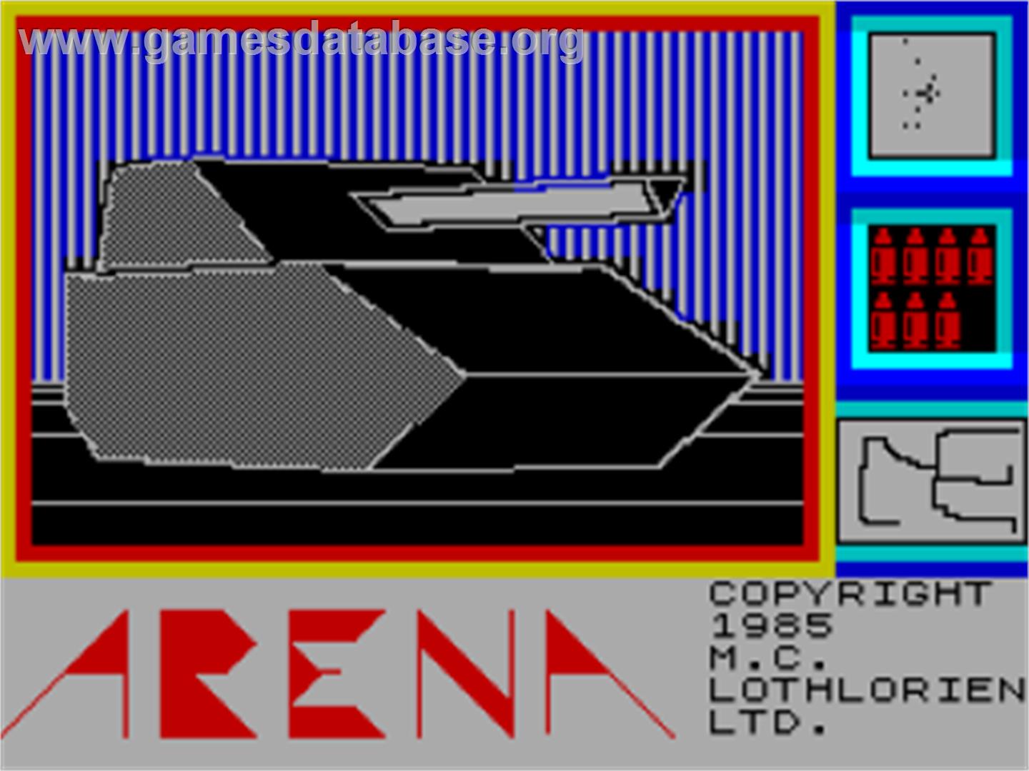 Arena! - Sinclair ZX Spectrum - Artwork - Title Screen