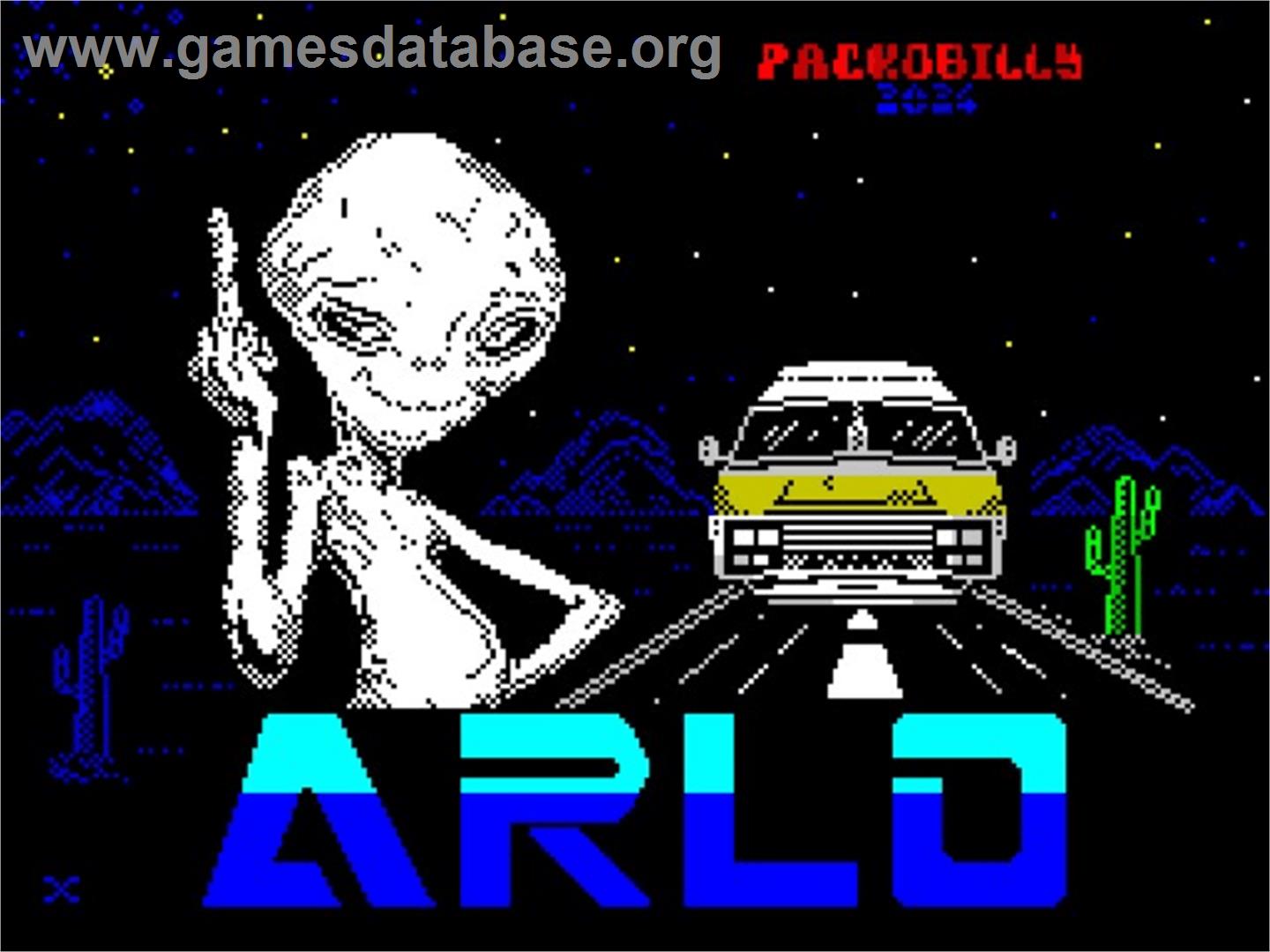 Arlo - Sinclair ZX Spectrum - Artwork - Title Screen