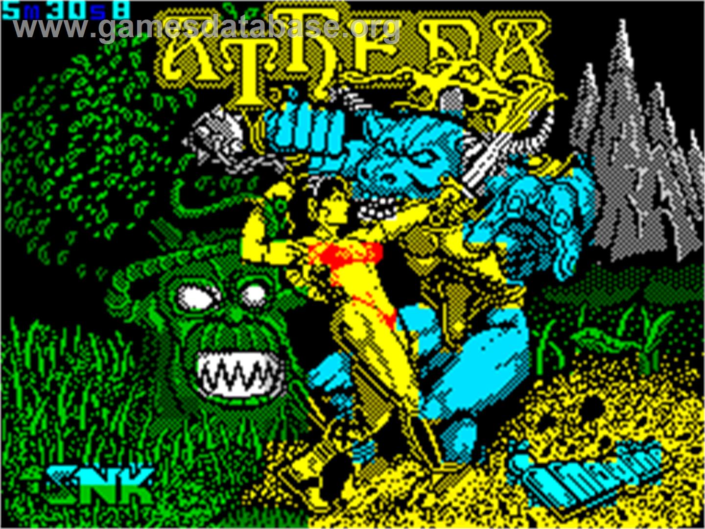 Athena - Sinclair ZX Spectrum - Artwork - Title Screen