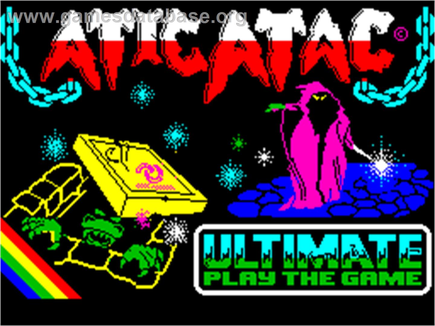 Atic Atac - Sinclair ZX Spectrum - Artwork - Title Screen