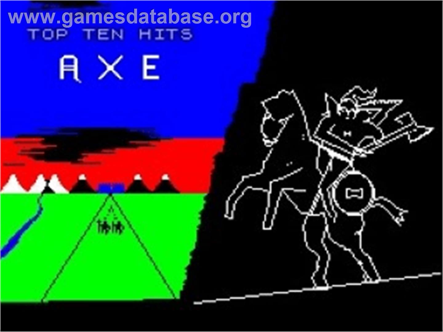 Axe - A Tale Of Carthelion - Sinclair ZX Spectrum - Artwork - Title Screen