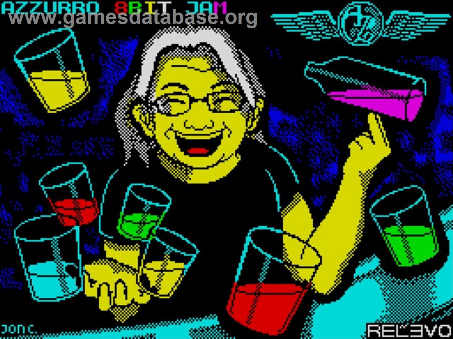 Azzurro 8bit Jam - Sinclair ZX Spectrum - Artwork - Title Screen