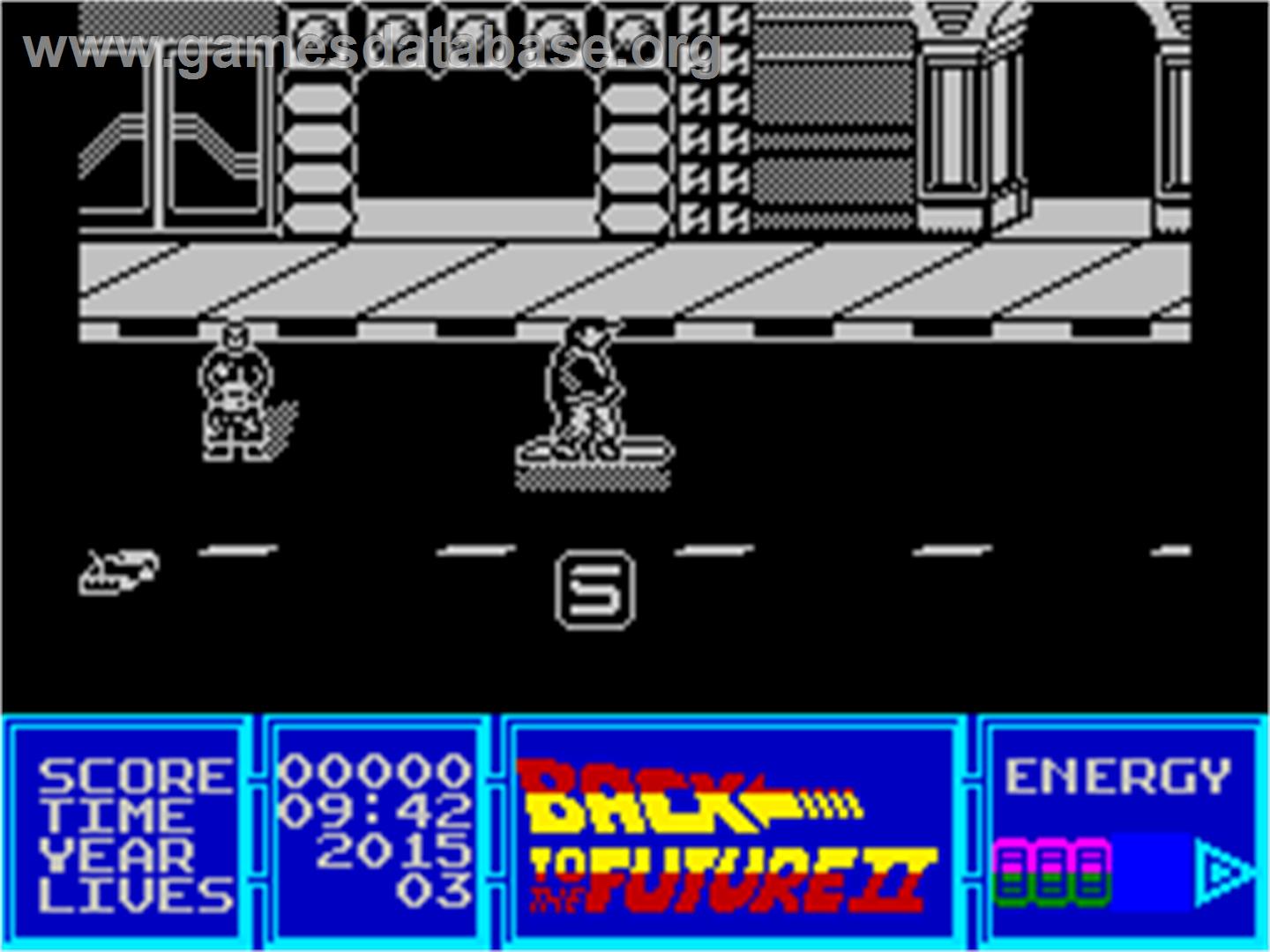 Back to the Future Part II - Sinclair ZX Spectrum - Artwork - Title Screen