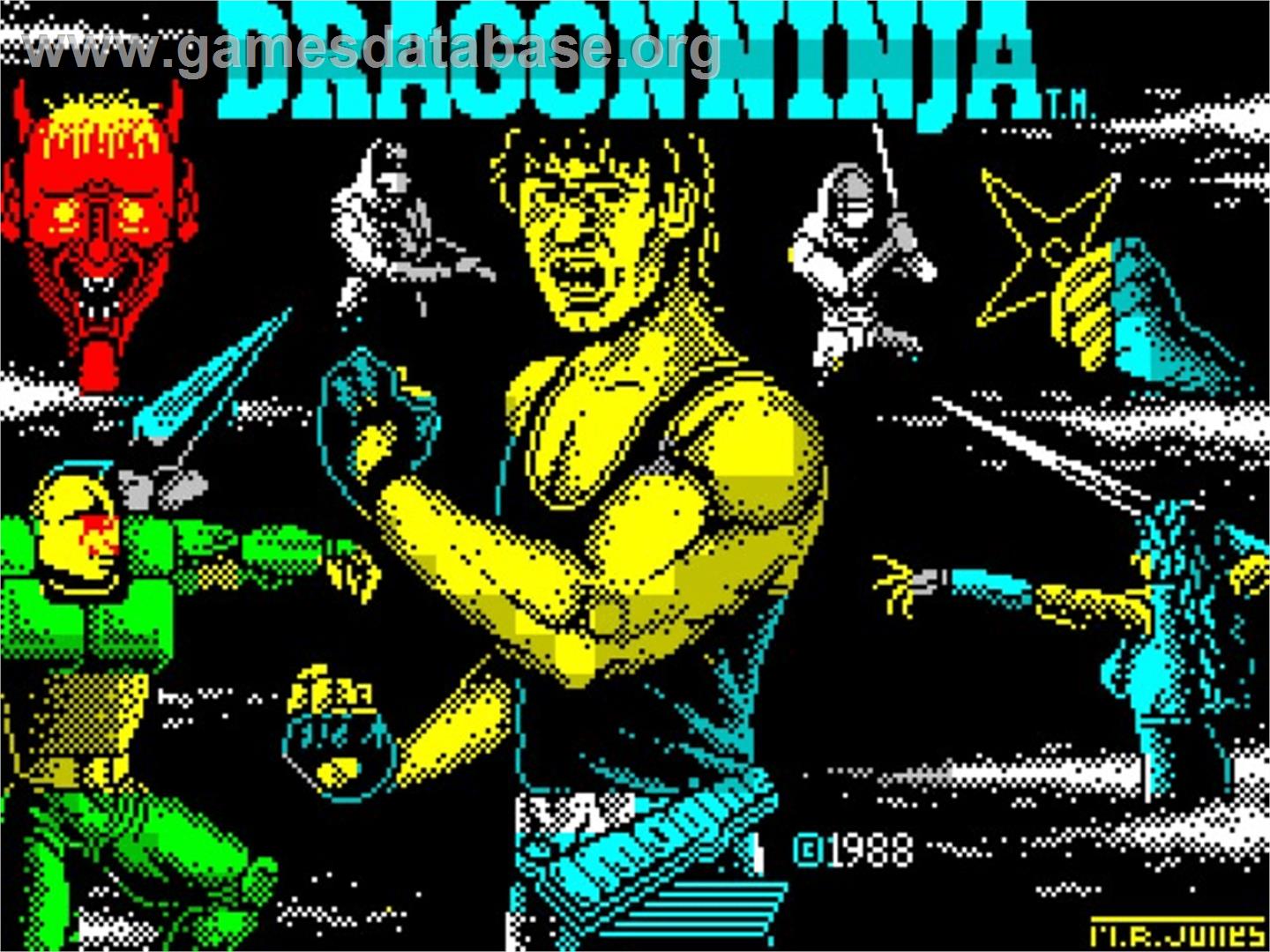 Bad Dudes vs. Dragon Ninja - Sinclair ZX Spectrum - Artwork - Title Screen