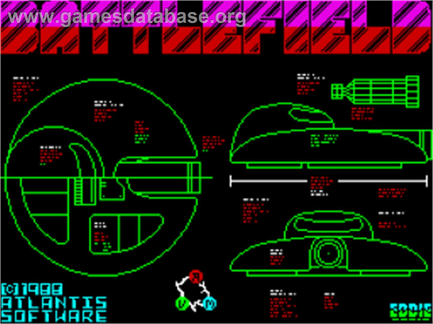 Battle Field - Sinclair ZX Spectrum - Artwork - Title Screen