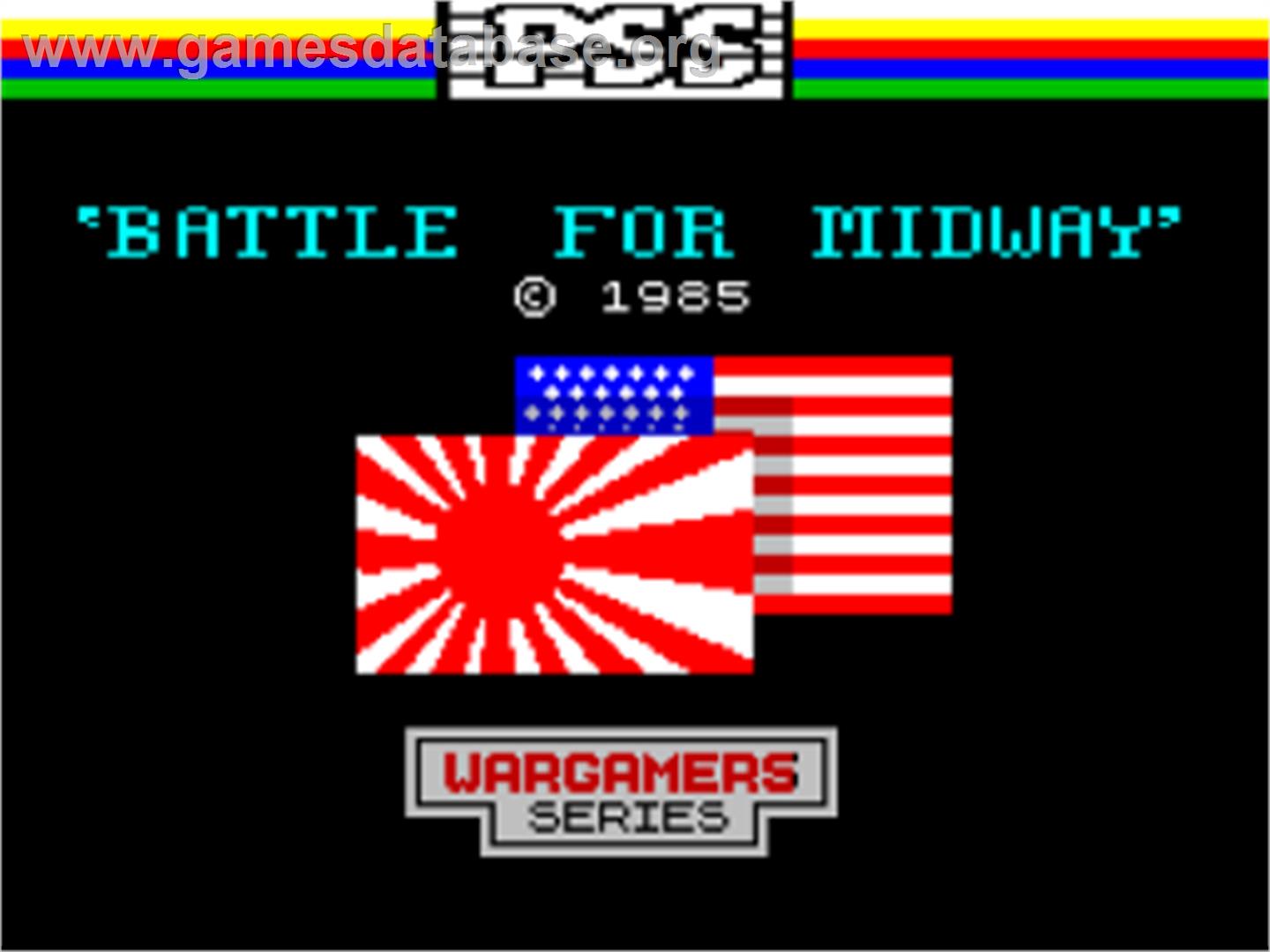 Battle For Midway - Sinclair ZX Spectrum - Artwork - Title Screen