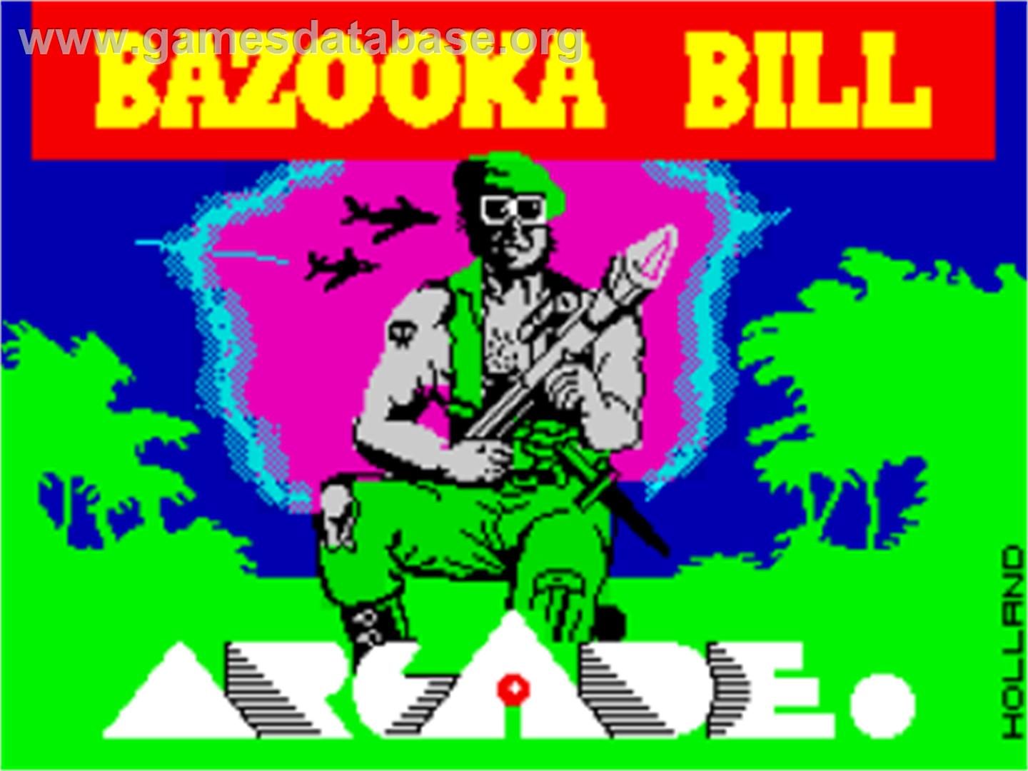 Bazooka Bill - Sinclair ZX Spectrum - Artwork - Title Screen