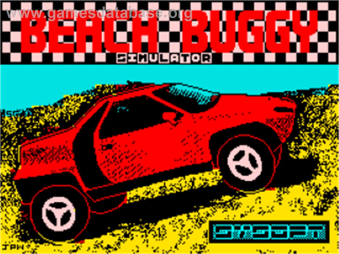 Beach Buggy Simulator - Sinclair ZX Spectrum - Artwork - Title Screen