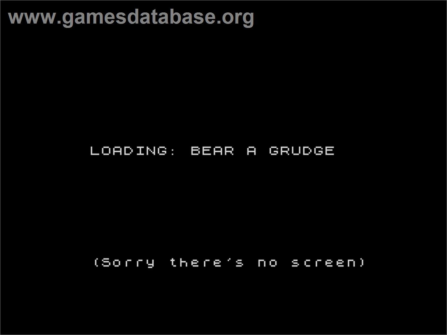 Bear A Grudge - Sinclair ZX Spectrum - Artwork - Title Screen