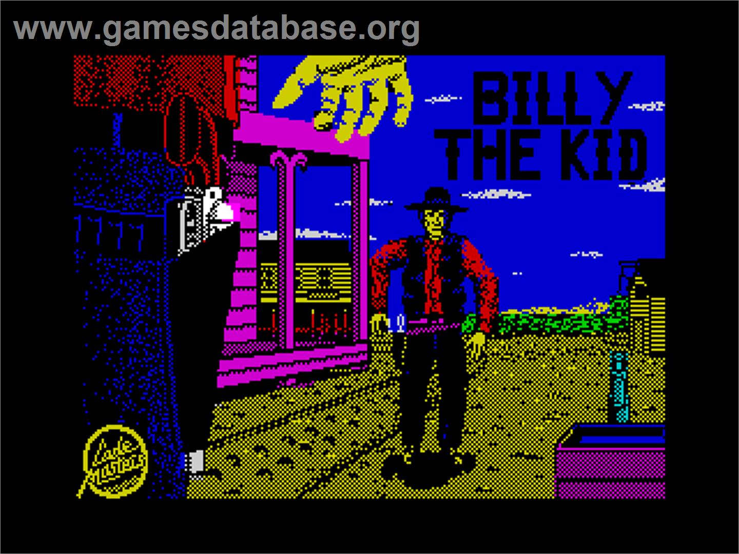 Billy The Kid - Sinclair ZX Spectrum - Artwork - Title Screen