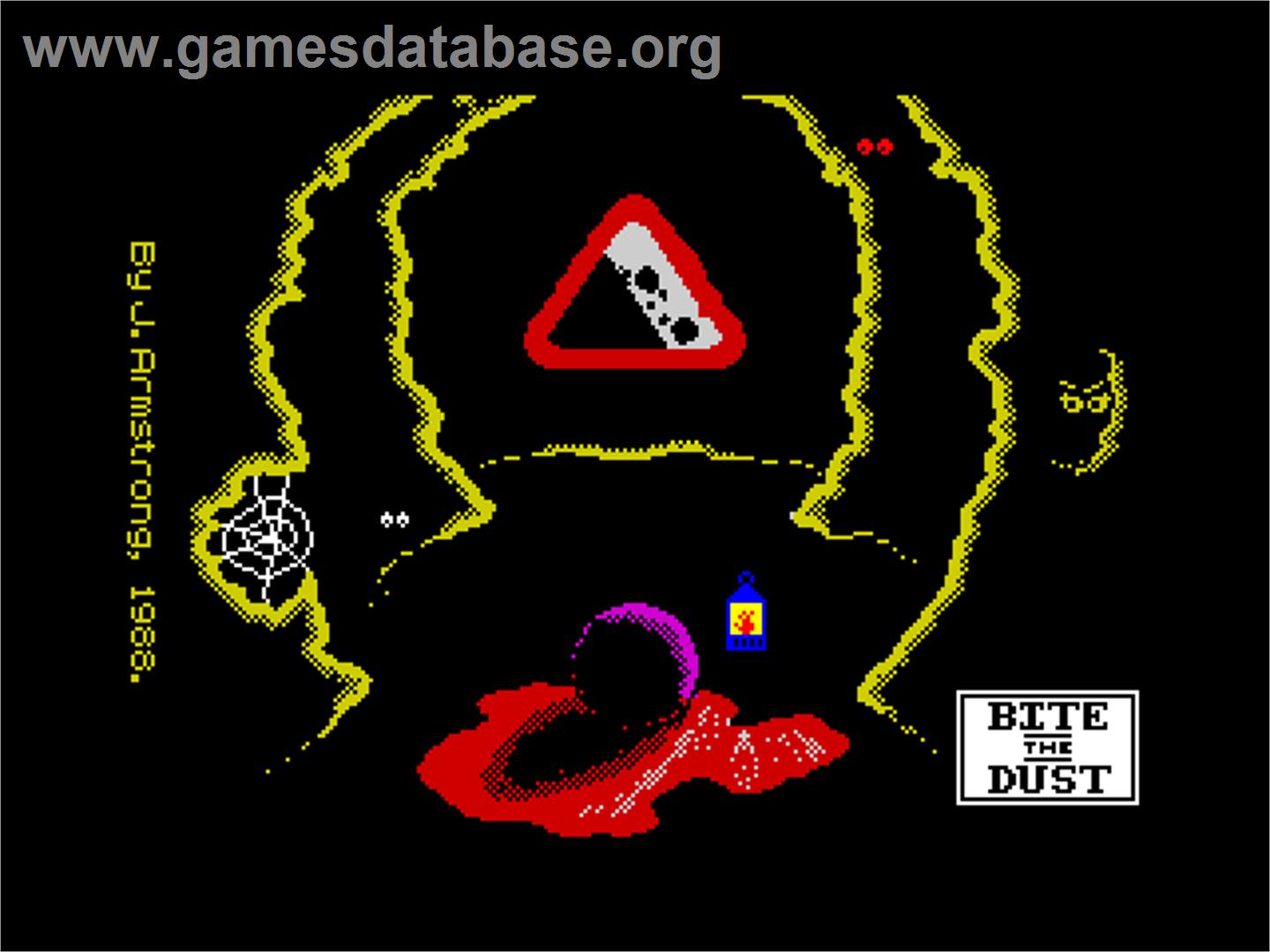 Bite The Dust - Sinclair ZX Spectrum - Artwork - Title Screen