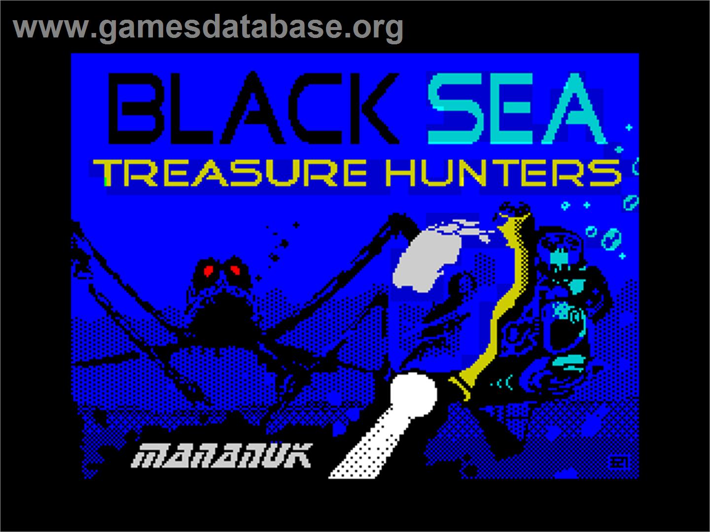 Black Sea - Treasure Hunters - Sinclair ZX Spectrum - Artwork - Title Screen