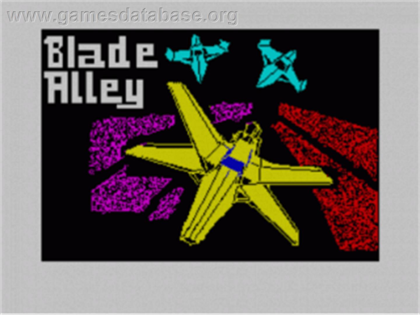 Blade Alley - Sinclair ZX Spectrum - Artwork - Title Screen