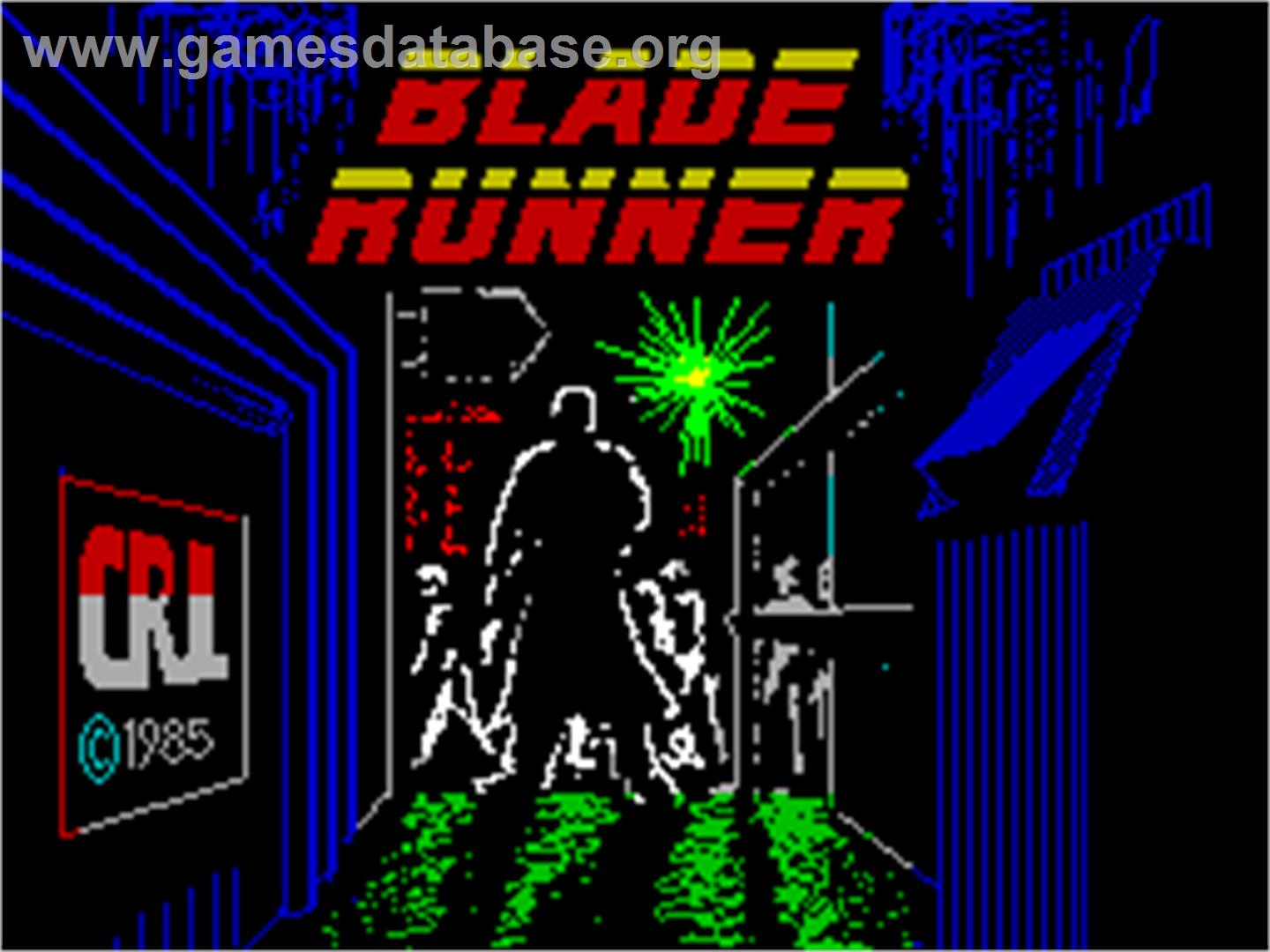 Blade Runner - Sinclair ZX Spectrum - Artwork - Title Screen