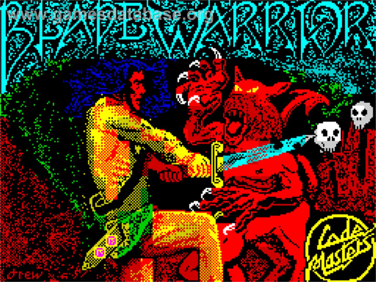 Blade Warrior - Sinclair ZX Spectrum - Artwork - Title Screen