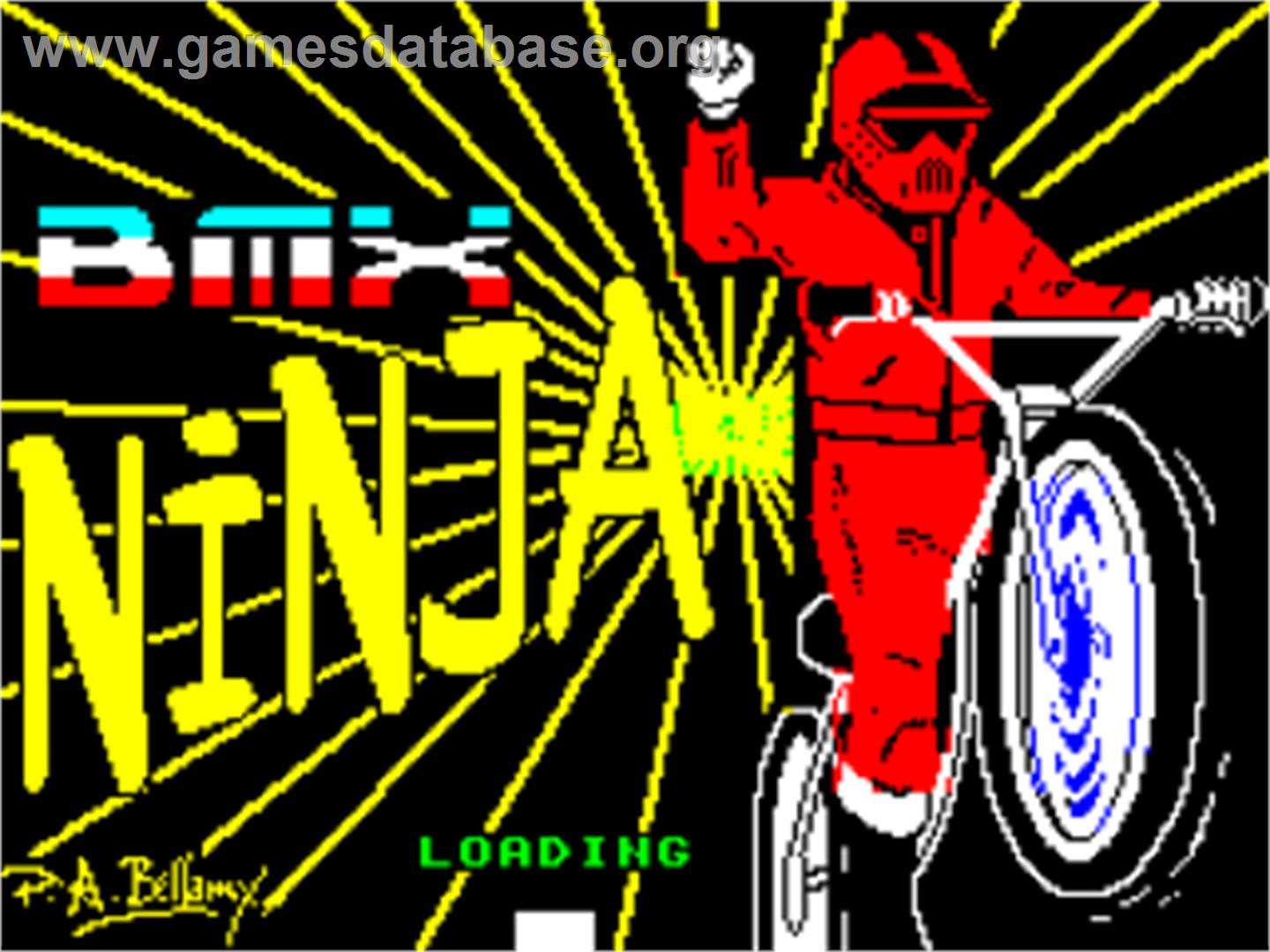Bmx Ninja - Sinclair ZX Spectrum - Artwork - Title Screen