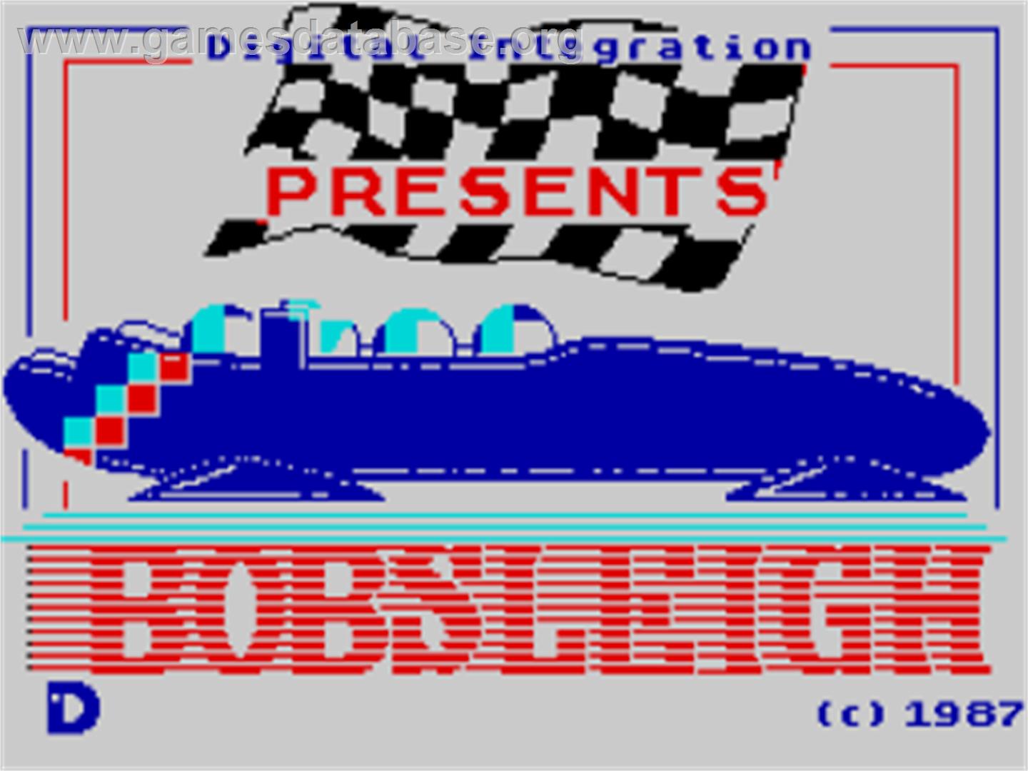 Bobsleigh - Sinclair ZX Spectrum - Artwork - Title Screen
