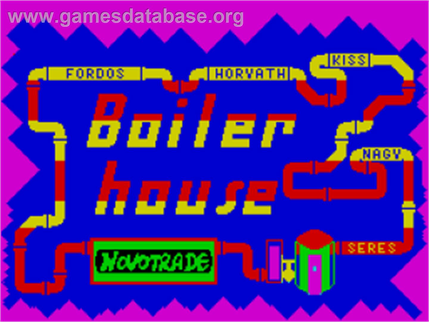Boiler House - Sinclair ZX Spectrum - Artwork - Title Screen
