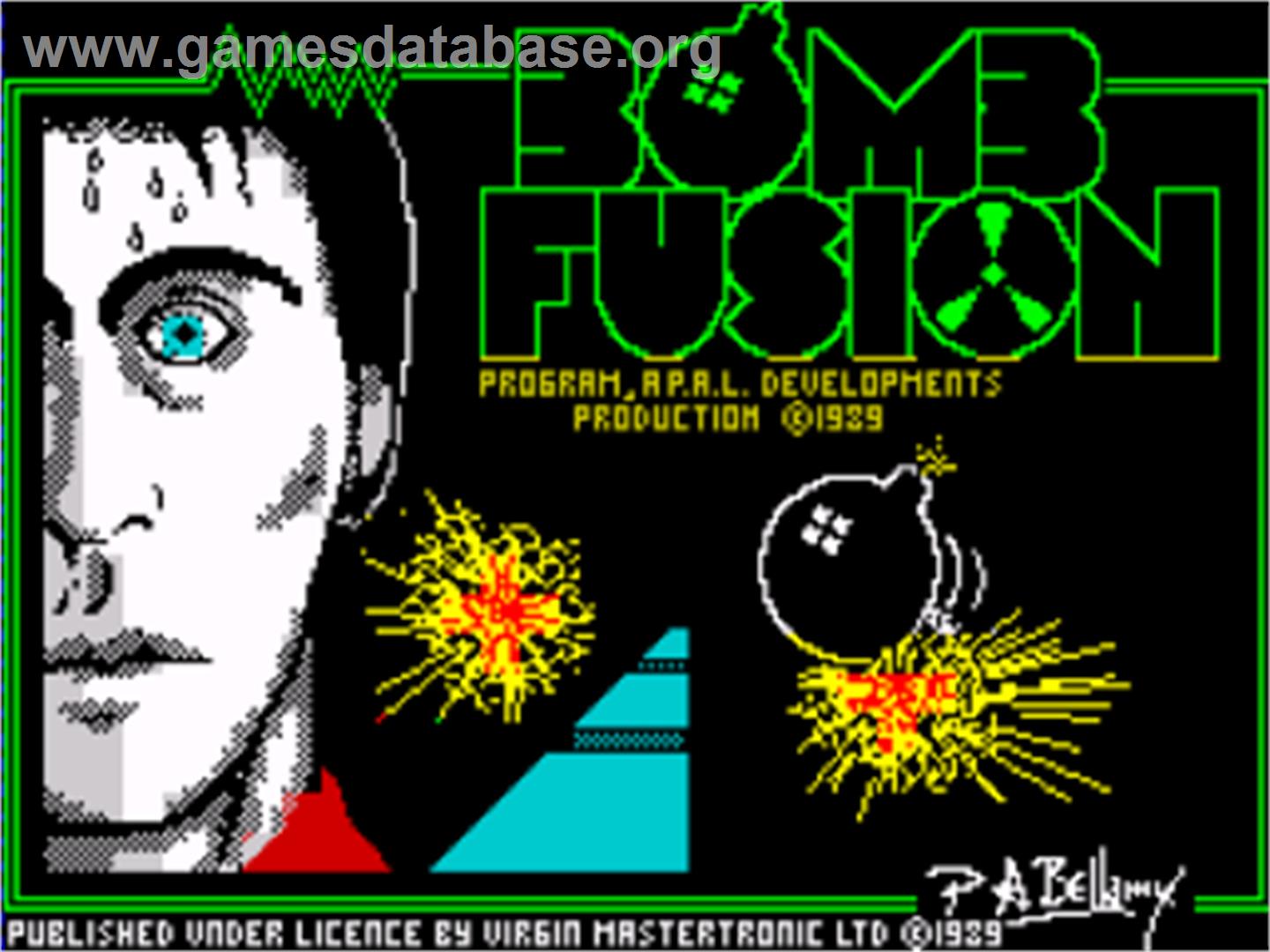 Bombfusion - Sinclair ZX Spectrum - Artwork - Title Screen