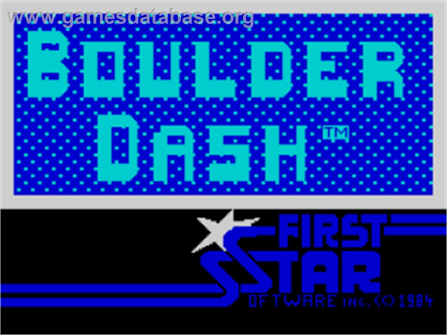 Boulder Dash - Sinclair ZX Spectrum - Artwork - Title Screen