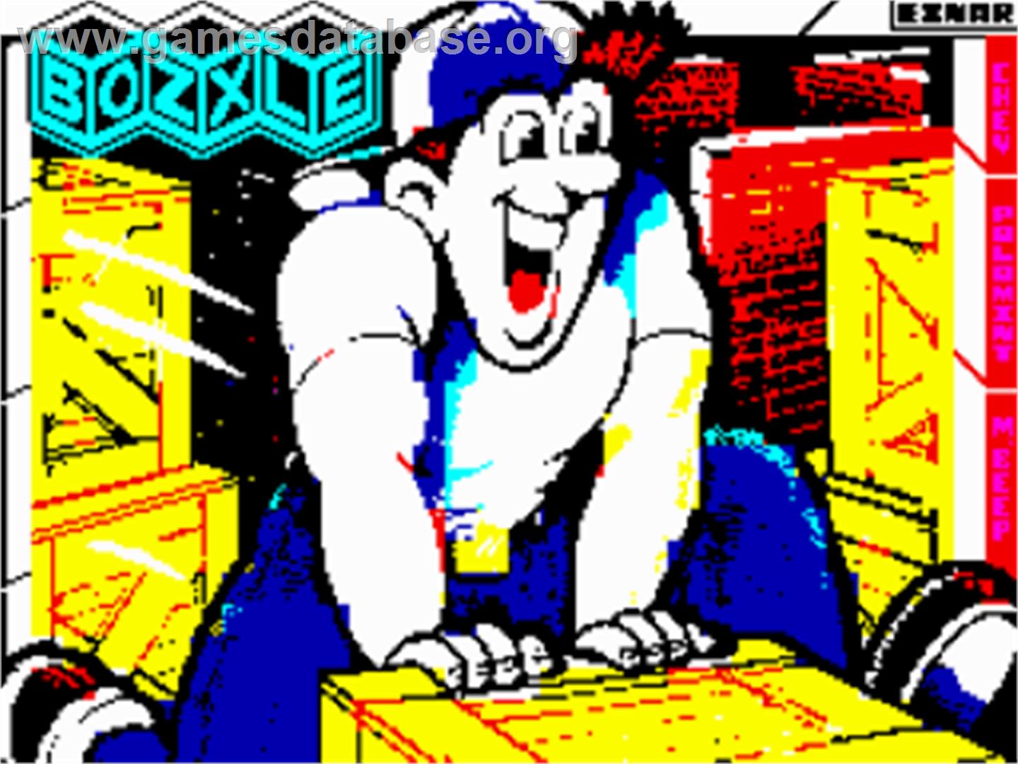 Bozxle - Sinclair ZX Spectrum - Artwork - Title Screen