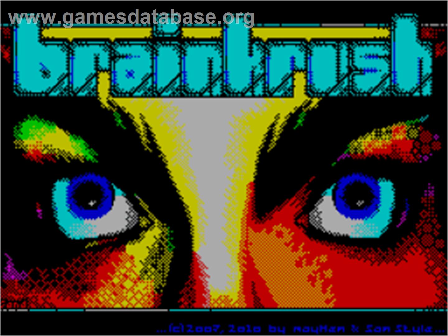 Brainkrush - Sinclair ZX Spectrum - Artwork - Title Screen