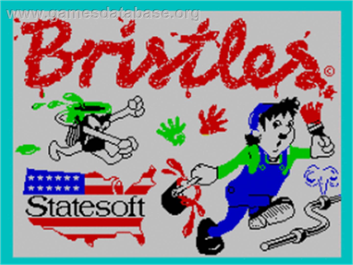 Bristles - Sinclair ZX Spectrum - Artwork - Title Screen