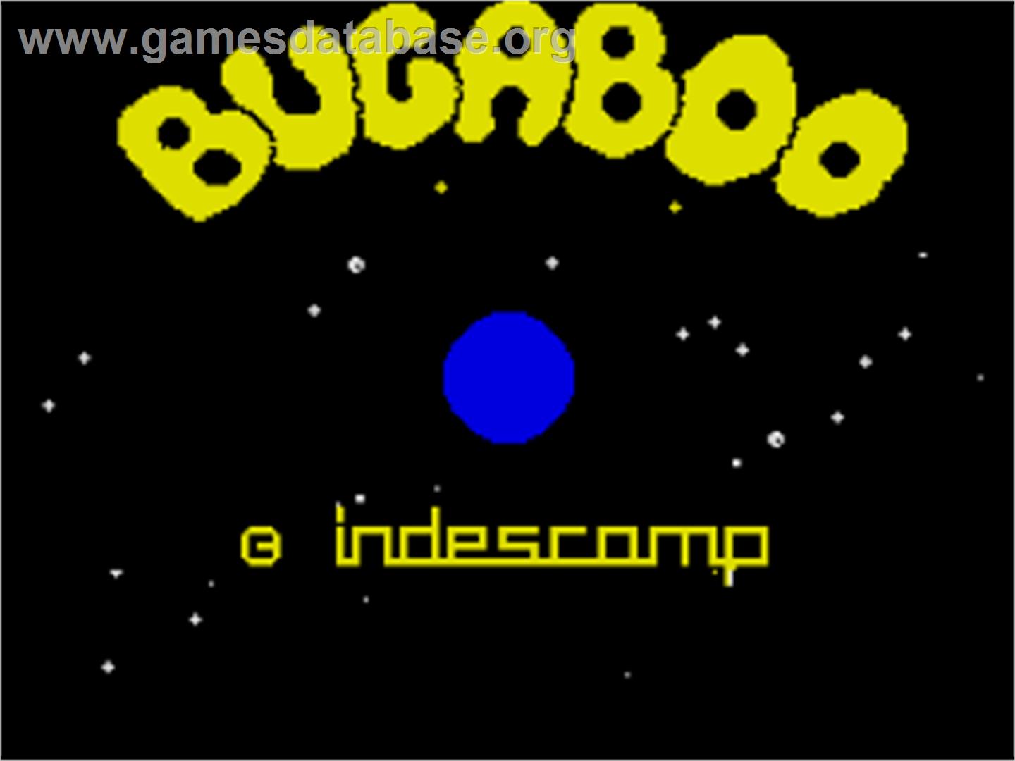 Bugaboo - Sinclair ZX Spectrum - Artwork - Title Screen