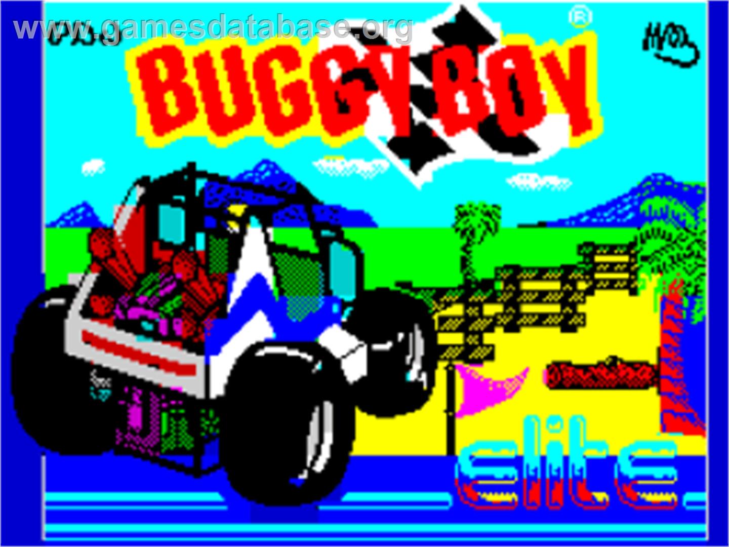 Buggy Boy - Sinclair ZX Spectrum - Artwork - Title Screen