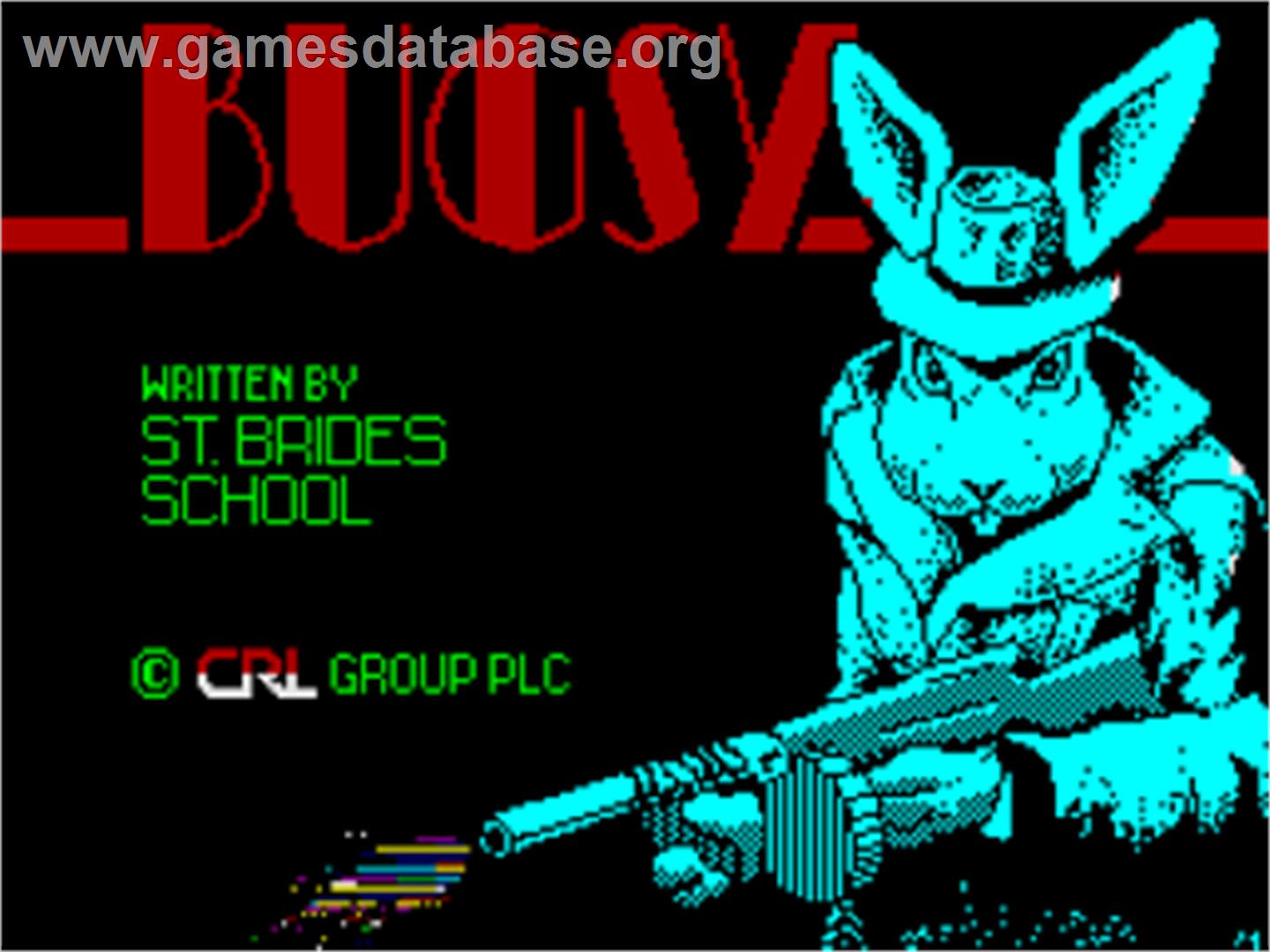 Bugsy - Sinclair ZX Spectrum - Artwork - Title Screen