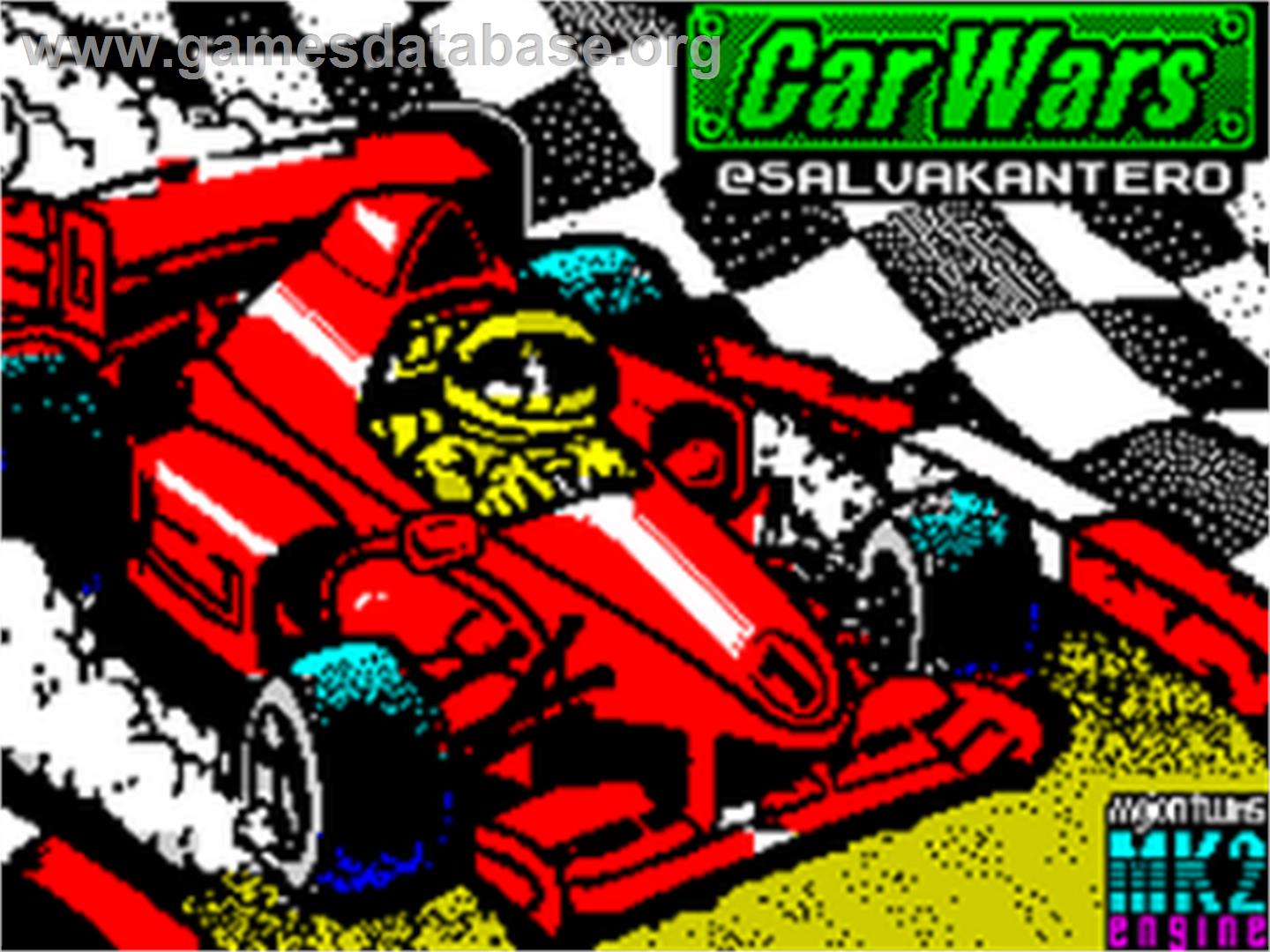 Car Wars - Sinclair ZX Spectrum - Artwork - Title Screen