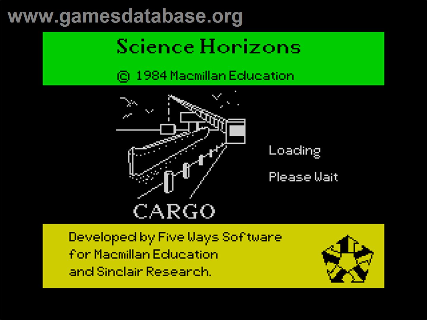 Cargo - Sinclair ZX Spectrum - Artwork - Title Screen