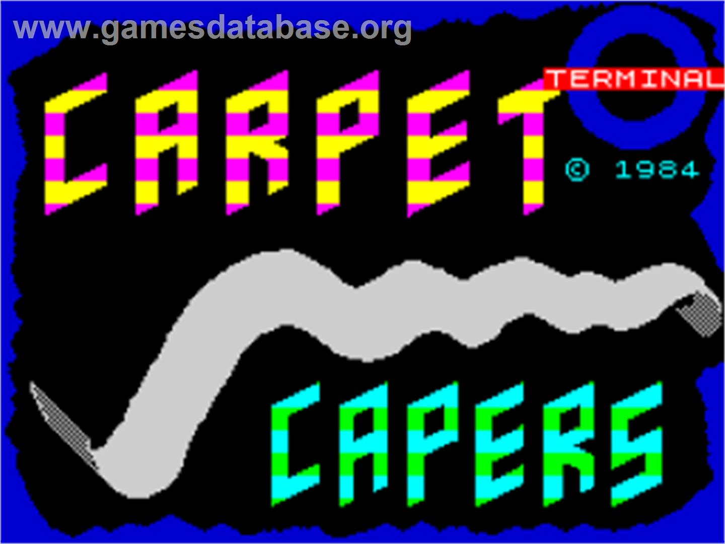 Carpet Capers - Sinclair ZX Spectrum - Artwork - Title Screen