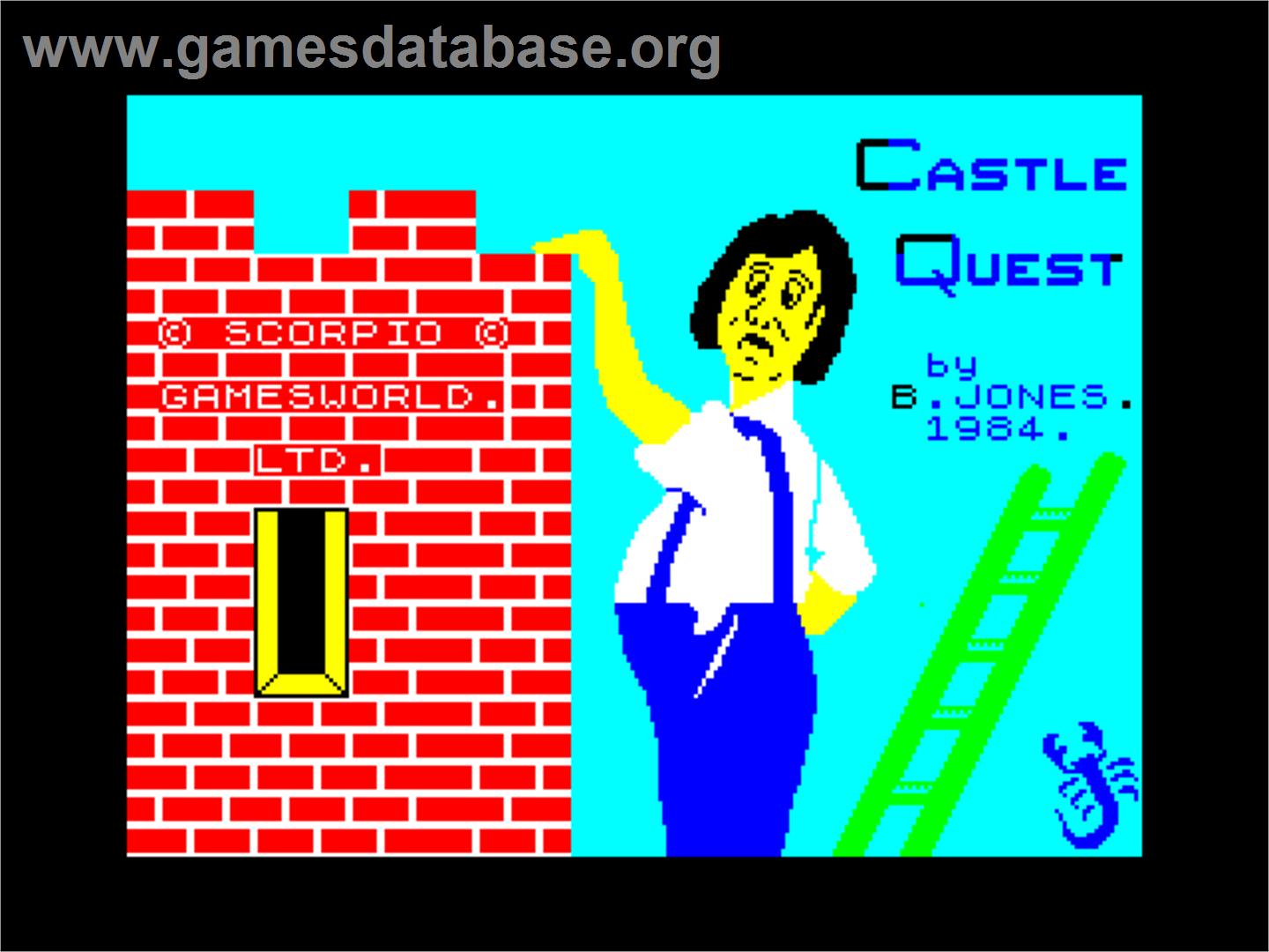Castle Quest (Wildest Dream) - Sinclair ZX Spectrum - Artwork - Title Screen