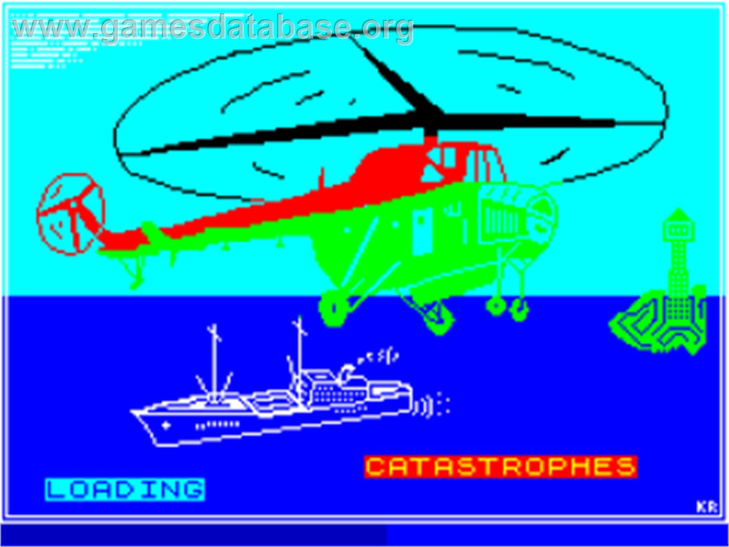 Catastrophes - Sinclair ZX Spectrum - Artwork - Title Screen