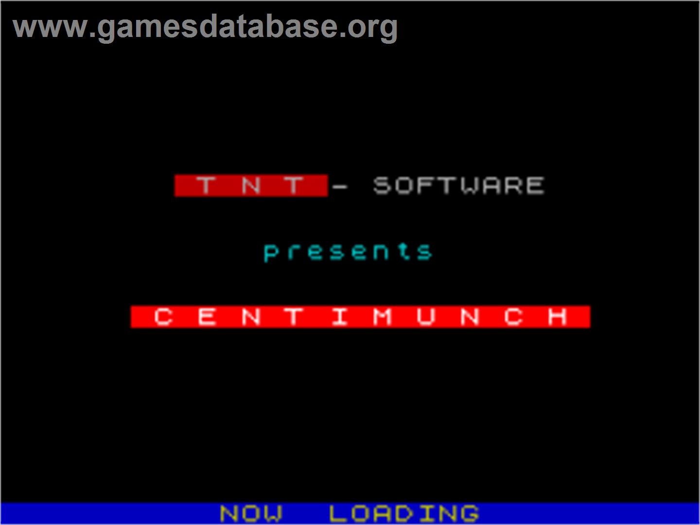 Centimunch - Sinclair ZX Spectrum - Artwork - Title Screen