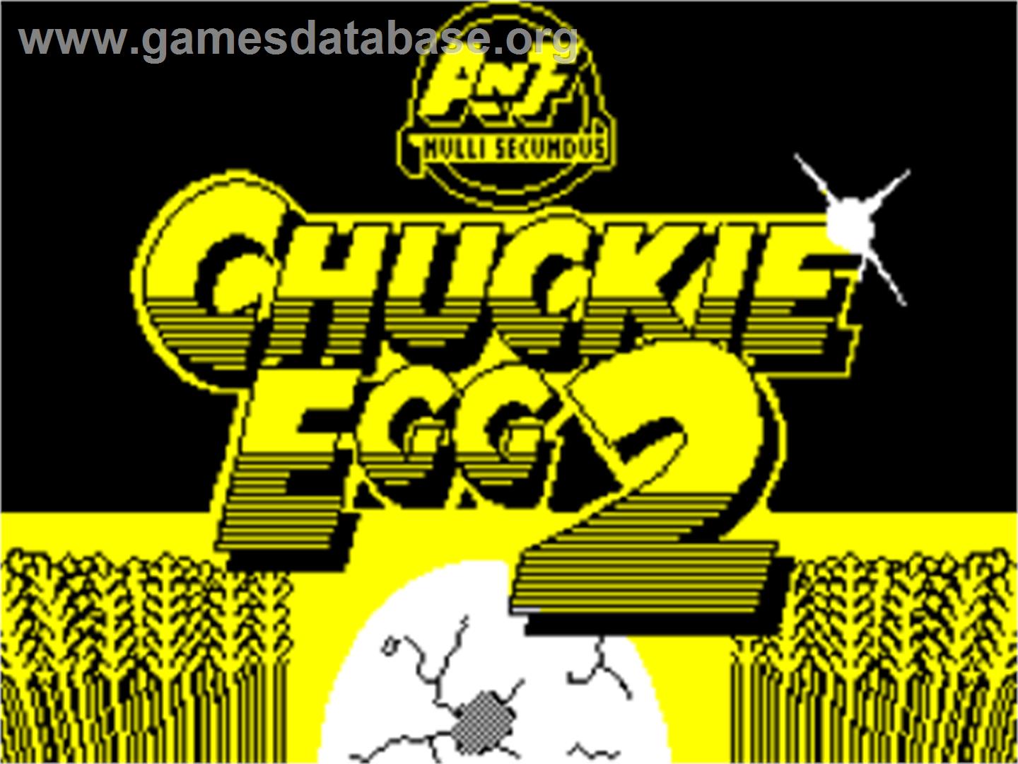 Chuckie Egg 2 - Sinclair ZX Spectrum - Artwork - Title Screen