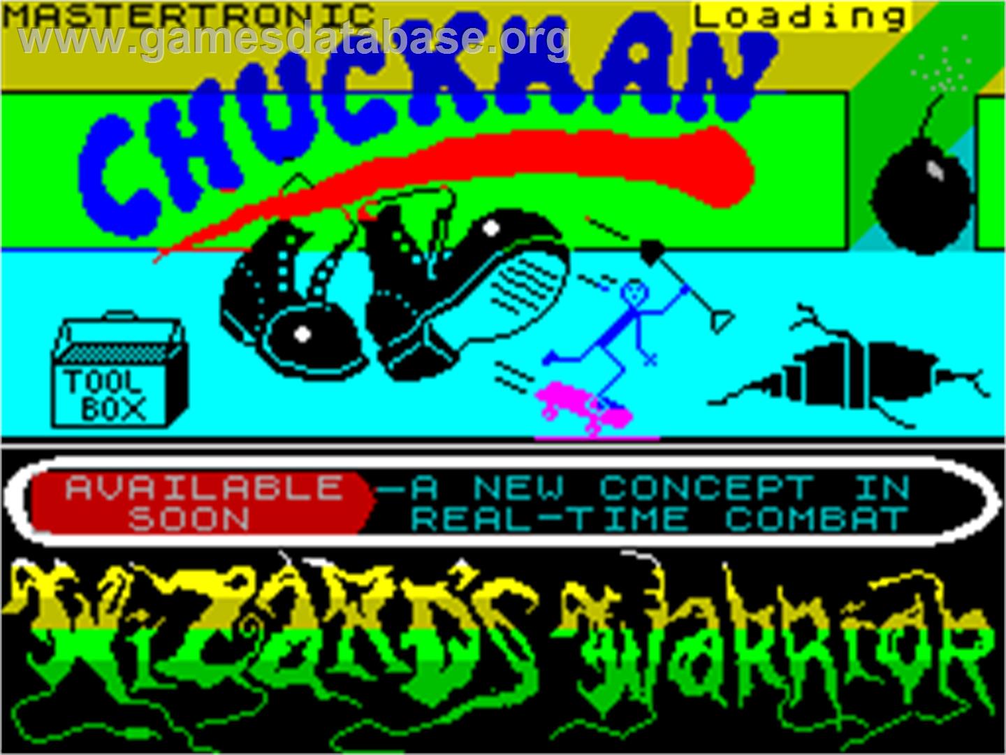 Chuckman - Sinclair ZX Spectrum - Artwork - Title Screen