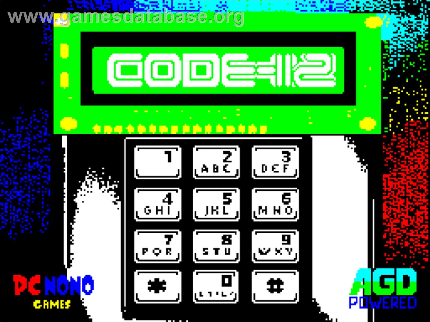 Code - Sinclair ZX Spectrum - Artwork - Title Screen