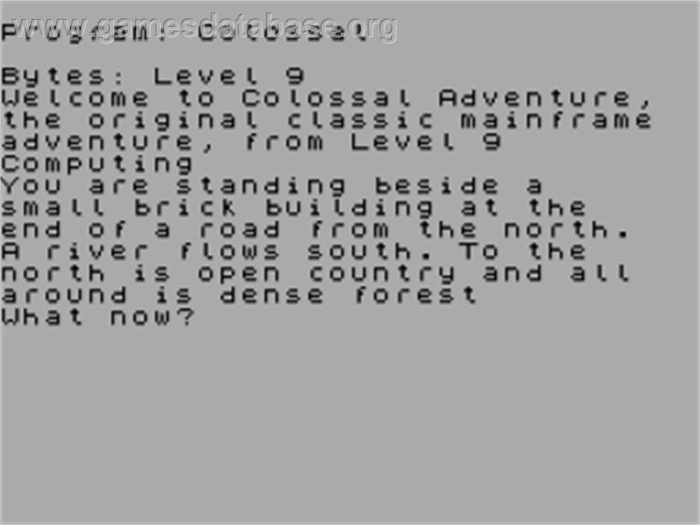 Colossal Adventure - Sinclair ZX Spectrum - Artwork - Title Screen