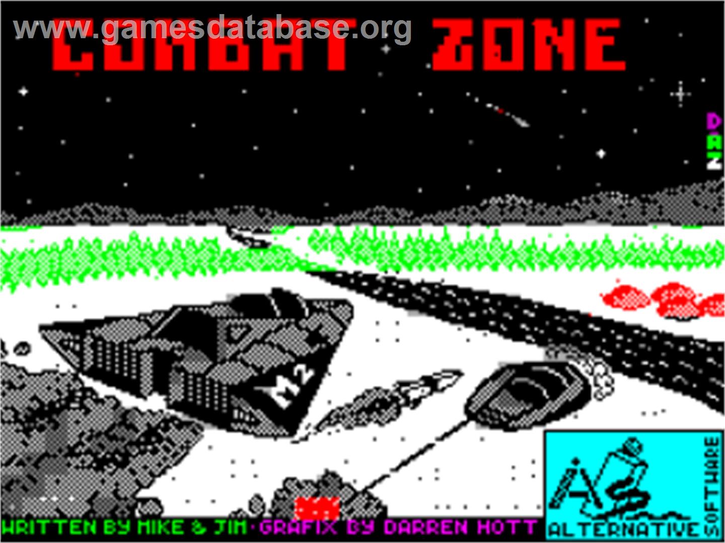Combat Zone (Alternative) - Sinclair ZX Spectrum - Artwork - Title Screen