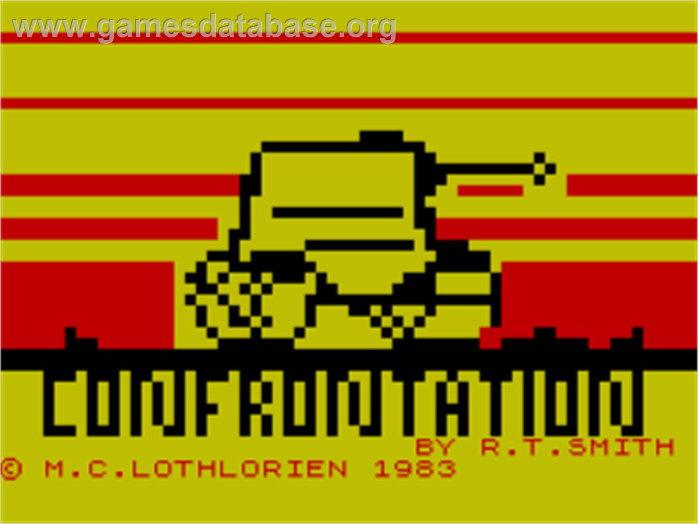 Confrontation - Sinclair ZX Spectrum - Artwork - Title Screen