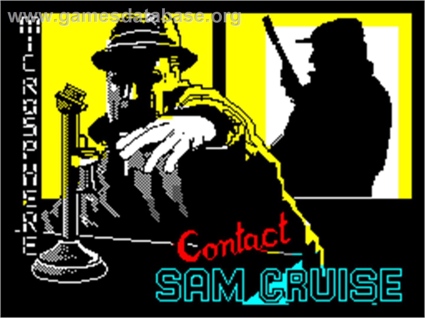 Contact Sam Cruise - Sinclair ZX Spectrum - Artwork - Title Screen